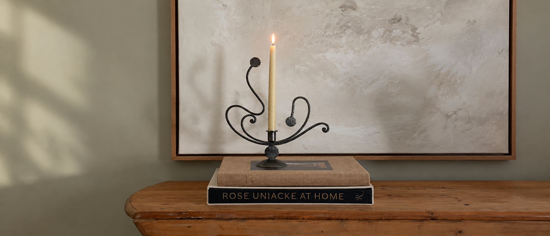 Decorative forms styled in a calm interior