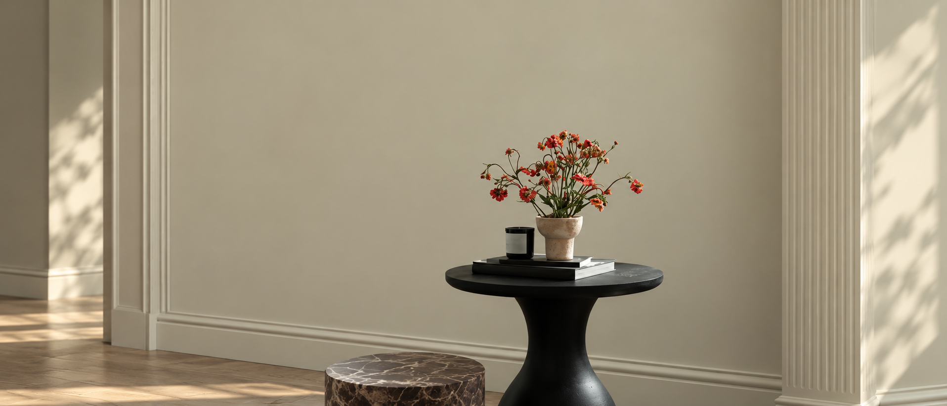 Thoughtfully arranged decorative objects