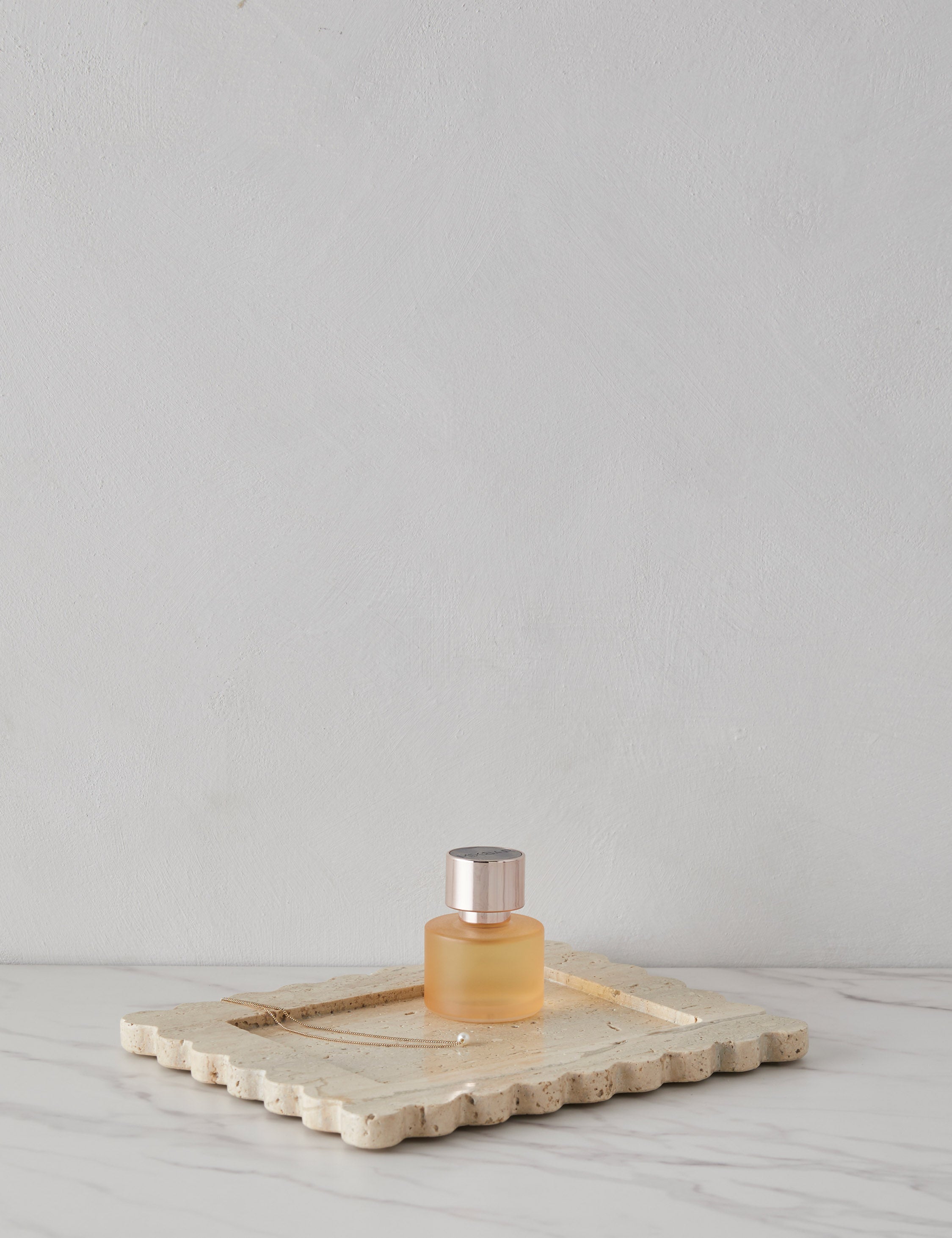 Sculptural Scalloped Stone Tray - EmeraldMarble - Image 3